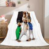 Laden Sie das Bild in den Galerie-Viewer, Alvin und die Chipmunks Flanell-Fleece-Decke, weiche Überwurf-Steppdecke