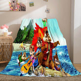 Laden Sie das Bild in den Galerie-Viewer, Alvin und die Chipmunks Flanell-Fleece-Decke Überwurf-Quilt-Decken