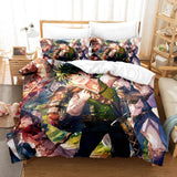 Laden Sie das Bild in den Galerie-Viewer, Anime My Hero Academia Cosplay Bettwäsche-Set Quilt Bettbezug Bett-Sets