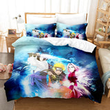 Laden Sie das Bild in den Galerie-Viewer, Anime Naruto Cosplay Bettwäsche-Set Quilt Bettbezüge Weihnachtsbett-Sets