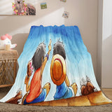 Laden Sie das Bild in den Galerie-Viewer, Anime ONE PIECE Cosplay Flanell-Fleece-Decke Wrap Nickerchen Quilt Decke