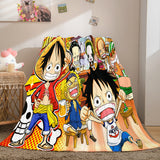 Laden Sie das Bild in den Galerie-Viewer, Anime ONE PIECE Cosplay Flanell Fleece Decke Wrap Quilt Decke