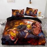 Laden Sie das Bild in den Galerie-Viewer, Anime One Piece Cosplay UK Bettwäsche-Set Quilt Bettbezüge Bett-Sets