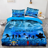 Laden Sie das Bild in den Galerie-Viewer, Anime One Piece Cosplay UK Bettwäsche-Set Quilt Bettbezüge Bett-Sets