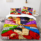 Laden Sie das Bild in den Galerie-Viewer, Anime One Piece Cosplay UK Bettwäsche-Set Quilt Bettbezüge Bett-Sets