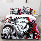 Laden Sie das Bild in den Galerie-Viewer, Anime One Piece Cosplay UK Bettwäsche-Set Quilt Bettbezüge Bett-Sets