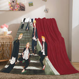 Laden Sie das Bild in den Galerie-Viewer, Anime Tokyo Revengers Cosplay Flanell-Fleece-Decke, Nickerchen-Steppdecke