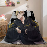 Laden Sie das Bild in den Galerie-Viewer, Anime Tokyo Revengers Cosplay Flanell-Fleece-Decke, Nickerchen-Steppdecke