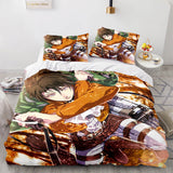 Laden Sie das Bild in den Galerie-Viewer, Attack on Titan Cosplay Bettwäsche-Set Bettbezug Quilt Bettwäsche-Sets