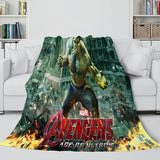 Laden Sie das Bild in den Galerie-Viewer, Avengers Cosplay Flanell-Fleece-Überwurfdecke, Schal, Nickerchen-Steppdecke