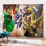 Laden Sie das Bild in den Galerie-Viewer, Avengers Vorhänge Cosplay Verdunkelungsvorhänge für Raumdekorationen