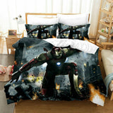 Laden Sie das Bild in den Galerie-Viewer, Avengers Iron Man Captain America Bettwäsche-Set Bettbezug-Bett-Sets