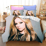 Laden Sie das Bild in den Galerie-Viewer, Avril Ramona Lavigne Cosplay Bettwäsche Set Quilt Bettbezug Bettsets