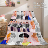 Laden Sie das Bild in den Galerie-Viewer, BTS Butter Bangtan Boys Cosplay Flanell-Fleece-Dunelm-Bettwäsche-Decke