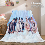 Laden Sie das Bild in den Galerie-Viewer, BTS Butter Bangtan Boys Flanell-Fleece-Decke