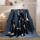 Laden Sie das Bild in den Galerie-Viewer, BTS Butter Bangtan Boys Flanell-Fleece-Decke