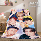 Laden Sie das Bild in den Galerie-Viewer, BTS Butter Bangtan Boys Flanell-Fleece-Decke