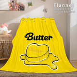 Laden Sie das Bild in den Galerie-Viewer, BTS Butter Bangtan Jungen Flanell-Fleece-Decke Cosplay Dunelm Bettwäsche