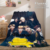 Laden Sie das Bild in den Galerie-Viewer, BTS Butter Bangtan Boys Flanell-Fleece-Decke Dunelm-Bettwäsche-Decke