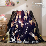 Laden Sie das Bild in den Galerie-Viewer, BTS Butter Bangtan Boys Flanell-Fleece-Decke Dunelm-Bettwäsche-Decke