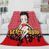 Laden Sie das Bild in den Galerie-Viewer, Betty Boop Flanell-Fleece-Decke