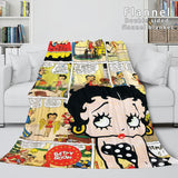 Laden Sie das Bild in den Galerie-Viewer, Betty Boop Flanell-Fleece-Decke