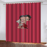 Laden Sie das Bild in den Galerie-Viewer, Betty-Boop-Vorhänge, Verdunkelungsvorhänge, Vorhänge für die Raumdekoration