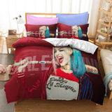 Laden Sie das Bild in den Galerie-Viewer, Birds of Prey Harley Quinn Cosplay Bettwäsche-Set Quilt Bettbezug-Sets