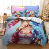 Laden Sie das Bild in den Galerie-Viewer, Birds of Prey Harley Quinn Cosplay Bettwäsche-Set Quilt Bettbezug-Sets