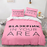 Laden Sie das Bild in den Galerie-Viewer, Blackpink Cosplay Bettwäsche-Set Quilt Bettbezug-Sets Bettwäsche-Sets