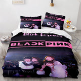 Laden Sie das Bild in den Galerie-Viewer, Blackpink Cosplay Bettwäsche-Set Quilt Bettbezug-Sets Bettwäsche-Sets