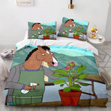 Laden Sie das Bild in den Galerie-Viewer, BoJack Horseman Bettwäsche-Set Quilt Bettbezug Bettwäsche-Sets