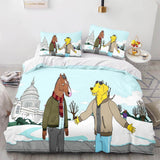 Laden Sie das Bild in den Galerie-Viewer, BoJack Horseman Bettwäsche-Set Quilt Bettbezug Bettwäsche-Sets