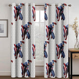Laden Sie das Bild in den Galerie-Viewer, Captain America Vorhänge Cosplay Blackout Window Treatments Vorhänge