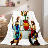 Laden Sie das Bild in den Galerie-Viewer, Cartoon Alvin und die Chipmunks Cosplay Flanell-Fleece-Überwurfdecke