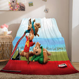 Laden Sie das Bild in den Galerie-Viewer, Cartoon Alvin und die Chipmunks Cosplay Flanell-Fleece-Überwurfdecke