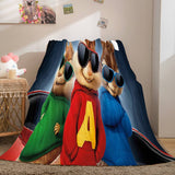 Laden Sie das Bild in den Galerie-Viewer, Alvin und die Chipmunks Flanell-Fleece-Decke