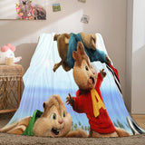 Laden Sie das Bild in den Galerie-Viewer, Cartoon Alvin und die Chipmunks Cosplay Flanell-Fleece-Überwurfdecke