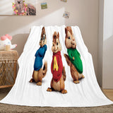 Laden Sie das Bild in den Galerie-Viewer, Cartoon Alvin und die Chipmunks Cosplay Flanell-Fleece-Überwurfdecke