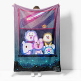 Laden Sie das Bild in den Galerie-Viewer, Cartoon BT21 Cosplay Decke Flanell Fleece Decke