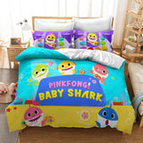 Laden Sie das Bild in den Galerie-Viewer, Cartoon Baby Shark Cosplay UK Bettwäsche-Set Bettbezug Bettwäsche-Sets