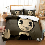 Laden Sie das Bild in den Galerie-Viewer, Cartoon Bendy und die Tintenmaschine Bettwäsche-Set Quilt Duvet Cover Bed Sets