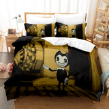 Laden Sie das Bild in den Galerie-Viewer, Cartoon Bendy und die Tintenmaschine Bettwäsche-Set Quilt Duvet Cover Bed Sets