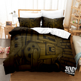 Laden Sie das Bild in den Galerie-Viewer, Cartoon Bendy und die Tintenmaschine Bettwäsche-Set Quilt Duvet Cover Bed Sets