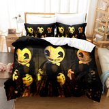 Laden Sie das Bild in den Galerie-Viewer, Cartoon Bendy und die Tintenmaschine Bettwäsche-Set Quilt Duvet Cover Bed Sets