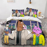 Laden Sie das Bild in den Galerie-Viewer, Cartoon BoJack Horseman Bettwäsche-Set Quilt Bettbezug Bettwäsche-Sets