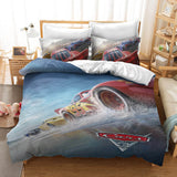 Laden Sie das Bild in den Galerie-Viewer, Cartoon Cars Cosplay Bettwäsche-Set Quilt Bettbezug Blätter Bett-Sets