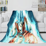 Laden Sie das Bild in den Galerie-Viewer, Cartoon Dragon Ball Flanell-Fleece-Decke werfen Cosplay-Decken