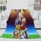 Laden Sie das Bild in den Galerie-Viewer, Cartoon Dragon Ball Flanell-Fleece-Decke werfen Cosplay-Decken