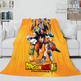 Laden Sie das Bild in den Galerie-Viewer, Cartoon Dragon Ball Flanell-Fleece-Decke werfen Cosplay-Decken